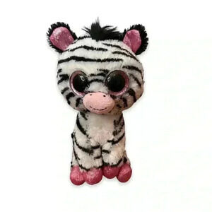 Ty Beanie Boo Izzy Zebra Justice Exclusive 6” No Hang Tag